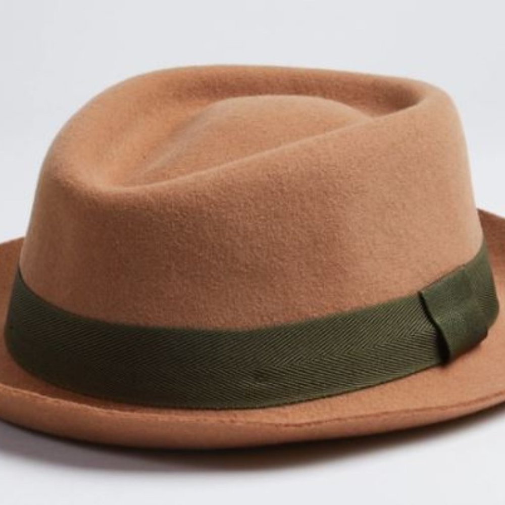 Unisex Santa Fe Tobacco Urban Felt Hat - Handmade